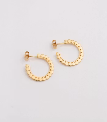 Beaches Small Flat Creols Gold Syster P