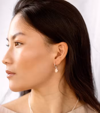 Minimalistica Hammered Earrings Silver Syster P