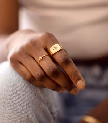 North Star Small Ring Gold Syster P