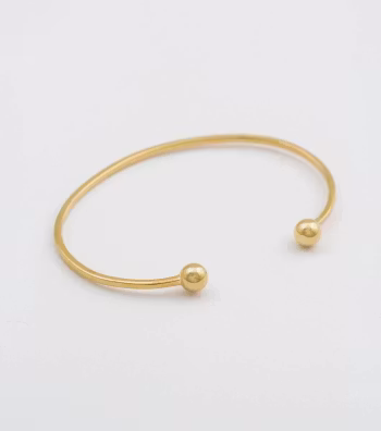 Strict Plain Bangle Ball Gold Syster P