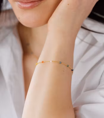 Santa Monica Multicolour Bracelet Gold Syster P