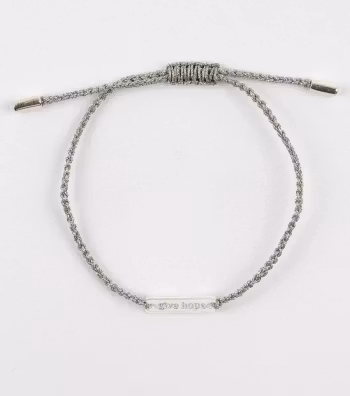 Give Hope Silver Metallic Syster P
