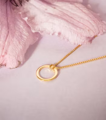 Minimalistica Ring Necklace Gold Syster P