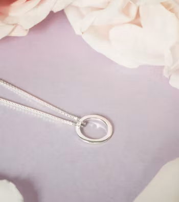 Minimalistica Ring Necklace Silver Syster P