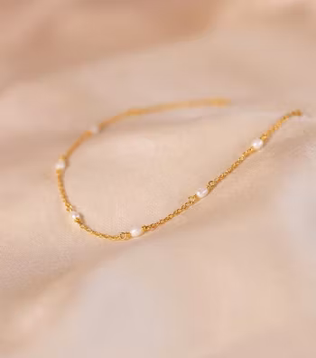 Treasure Multi Pearl Bracelet Guld Syster P