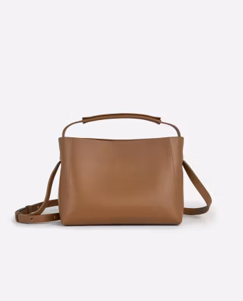 Hedda Midi Handbag Nut Leather Flattered