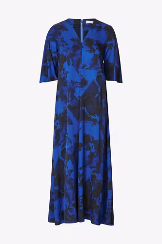 RidaIW Yen Dress Blue Structure Wall InWear