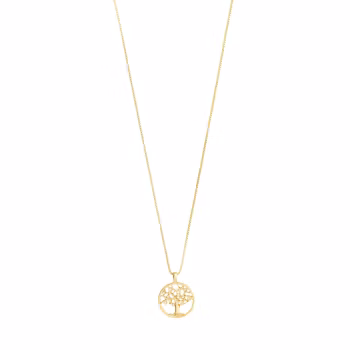 Iben Recycled Tree-of-life Necklace Gold Pilgrim
