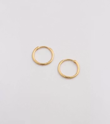 Beloved Small Hoops Gold Syster P