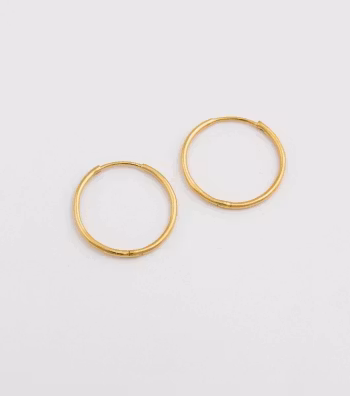 Beloved Medium Hoops Gold Syster P