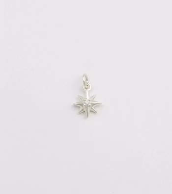 Beloved Pendant Silver Compass Star Syster P