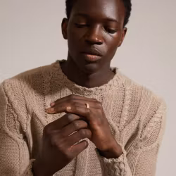 Heat Recycled Crystal Ring Gold Pilgrim