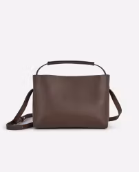 Hedda Grande Handbag Leather Chocolate Flattered