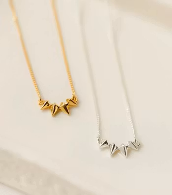 Uma Spike Necklace Gold Syster P