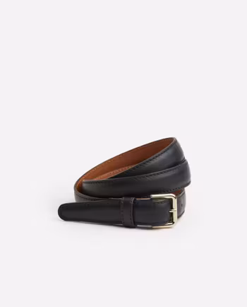 Barbara Belt Black Leather Flattered