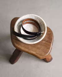 Barbara Belt Black Leather Flattered