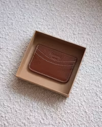 Bonnie Cardholder Cognac Leather Flattered