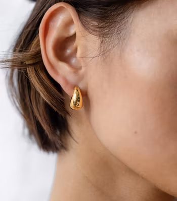 Bolded Little Sis Earrings Gold Syster P