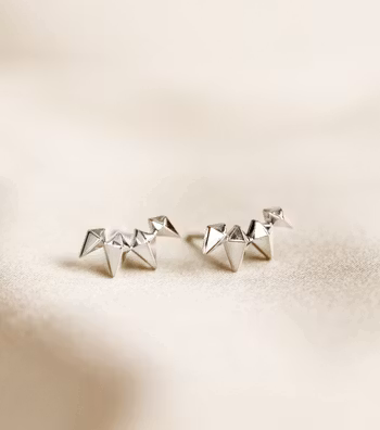 Uma Climber Earrings Silver Syster P