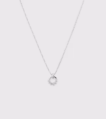 Uma Circle Necklace Silver Syster P