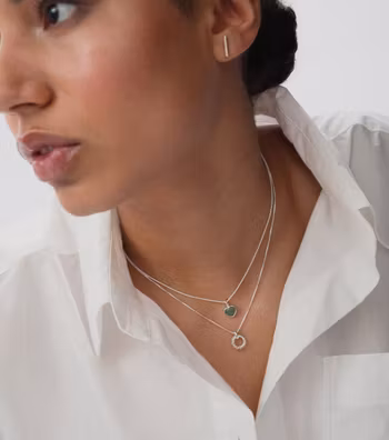 Uma Circle Necklace Silver Syster P