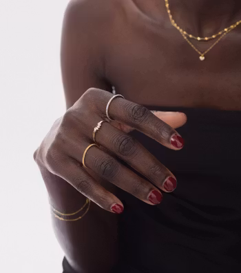 Tiny Sparkle Ring Gold Syster P