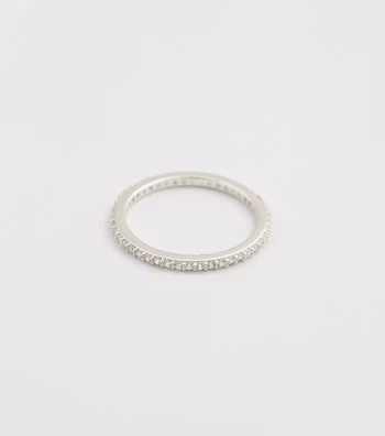 Tiny Sparkle Ring Silver Syster P