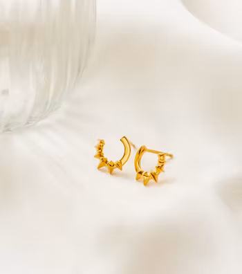 Uma Circle Earrings Gold Syster P