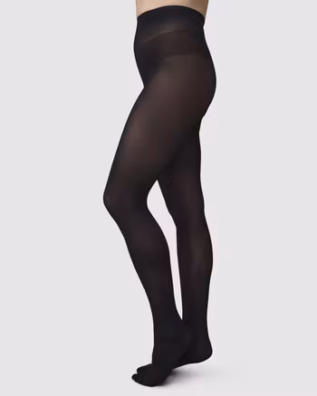 Olivia Premium Tights Black Swedish Stockings