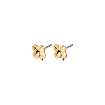 Octavia Recycled Clover Earrings Gold Pilgrim