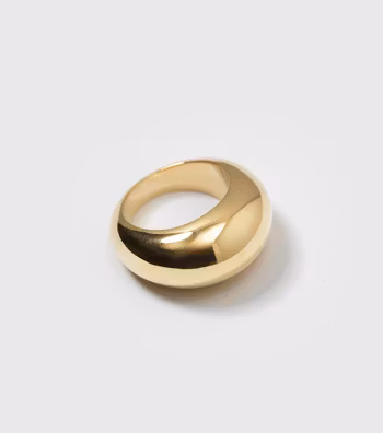 Bolded Big Ring Gold Syster P