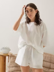 Puglia Tee Seersucker White A Part of the Art