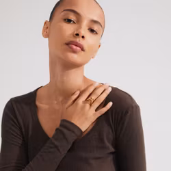 Cloud Recycled Ring Gold Pilgrim