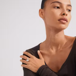 Cloud Recycled Ring Silver Pilgrim