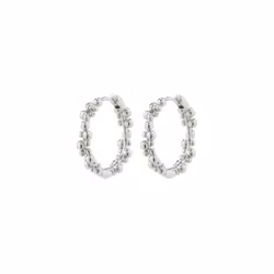 Solidarity Medium Bubbles Hoop Earrings Silver Pilgrim