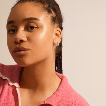 Solidarity Medium Bubbles Hoop Earrings Silver Pilgrim