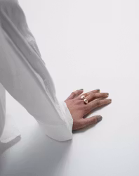 Bolded Drops Ring Silver Syster P