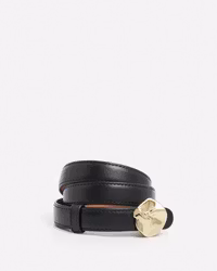 Brie Belt Black Leather Flattered