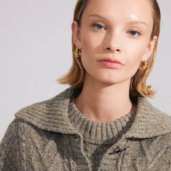 Act Recycled Hoop Earrings Gold Pilgrim