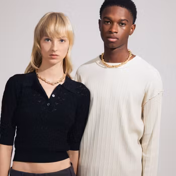 Act Recycled Necklace Gold Pilgrim