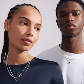 Act Recycled Necklace 2-in-1 Silver Pilgrim