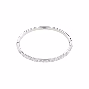 Focus Recycled Bangle Silver Pilgrim