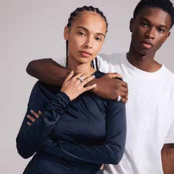 Focus Recycled Crystal Ring Silver Pilgrim