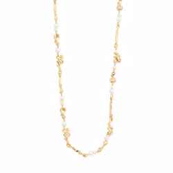 Focus Recycled Necklace Gold Pilgrim