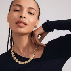 True Recycled Necklace Gold Pilgrim