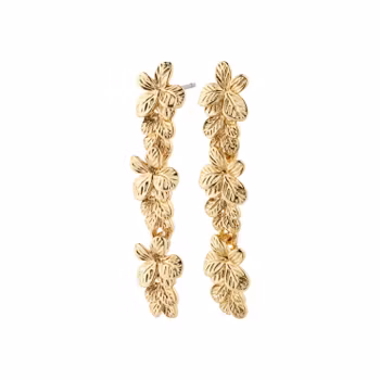 Charmaine Recycled Earrings Gold Pilgrim