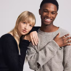 Charmaine Recycled Rings 2-in-1 set Gold Pilgrim