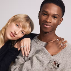 Charmaine Recycled Rings 2-in-1 set Silver Pilgrim