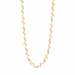 Penelope Recycled Necklace Gold Pilgrim
