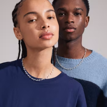 Penelope Recycled Necklace Silver Pilgrim